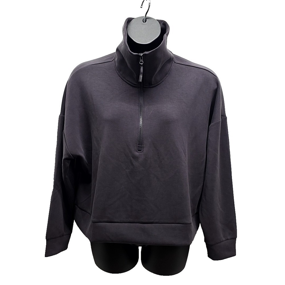 Avia Gray Half Zip Pullover Jogger Lounge Set Athleisure Cozy Chic sz XXL 20